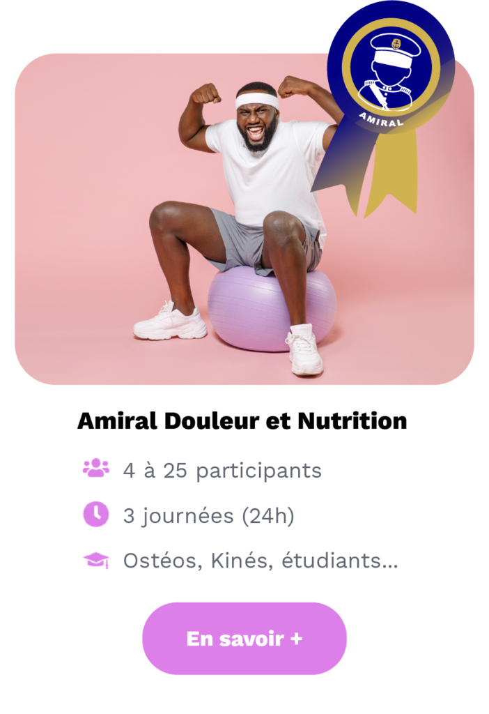 Formation Amiral de la douleur et de la nutrition